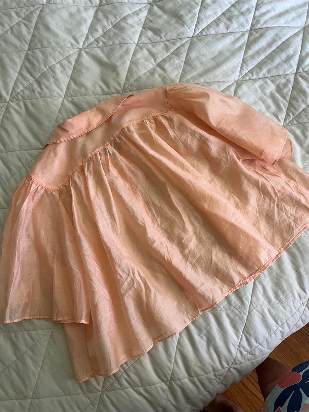 HOUSE OF HARLOW 1960 - Button Down Cropped Blouse peach - small - Picture 9 of 16